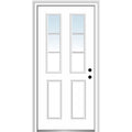Steel Primed Left-Hand Inswing 2-Panel Single Prehung Front Door 32" x 80" Y5167