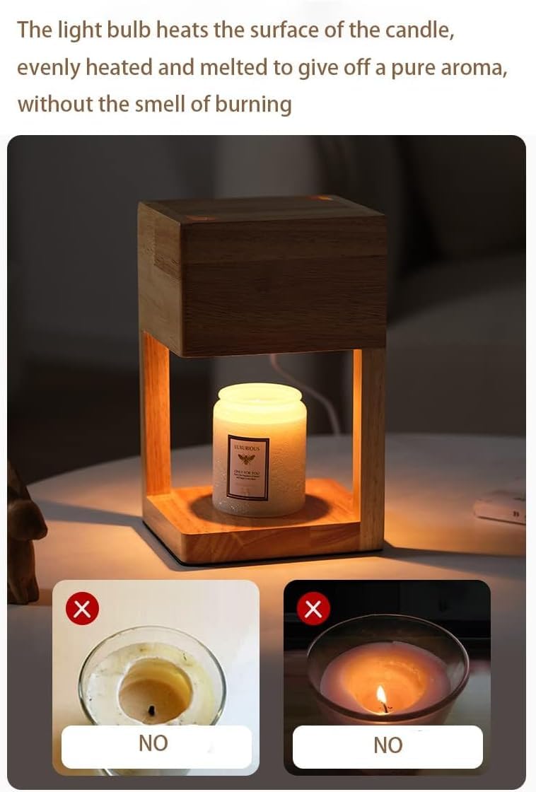 Candle Warmer Lamp with Timer and Adjustable Brightness A673