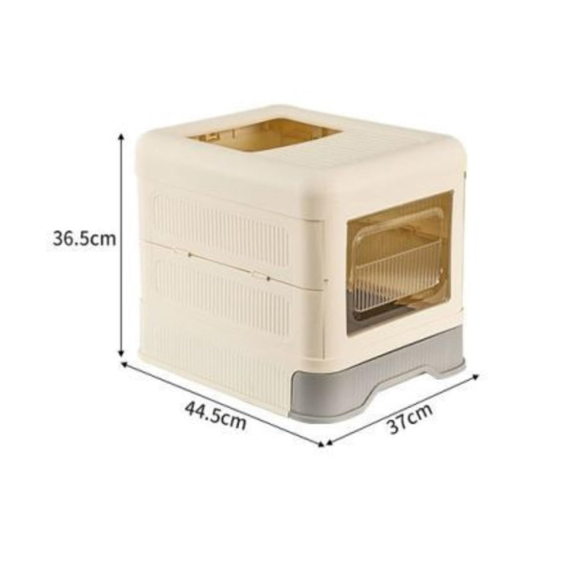 Fully Enclosed Cat Litter Box with Lid and Drawer P471996