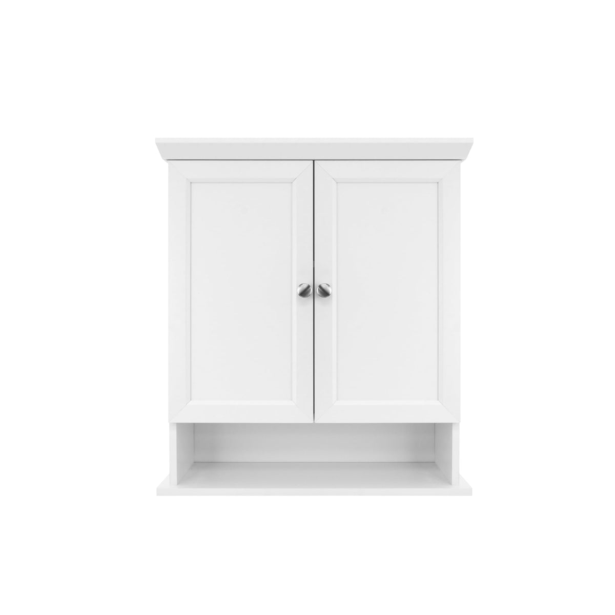 White Wall Mounted Medicine Cabinet Organizer T53054