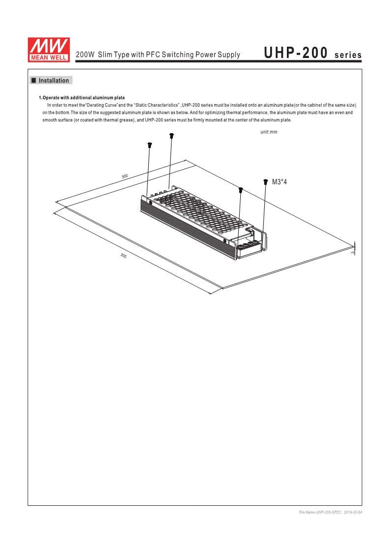 12V 17A 200W LED Power Supply M121042