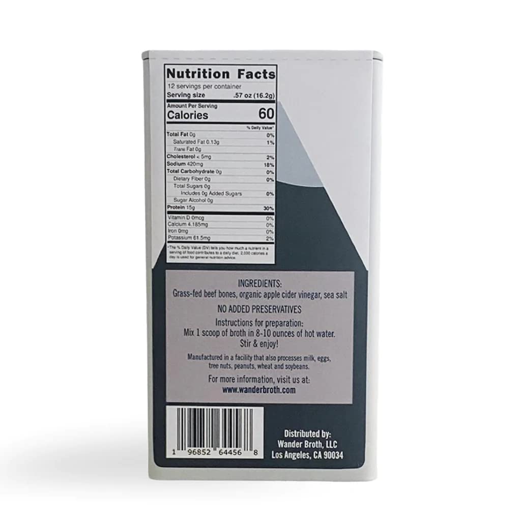 Freeze-Dried Grass-Fed Beef Bone Broth, 12 Serving L154