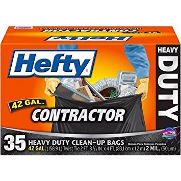 Heavy Duty 42 gallon 35 count Clean-Up Bags J594
