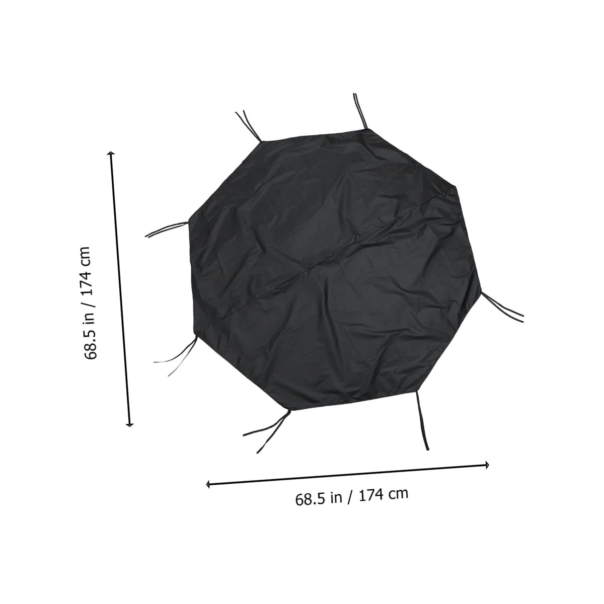 Waterproof Sunproof Dog Playpen Roof Cover 210D Oxford Cloth Black Z467