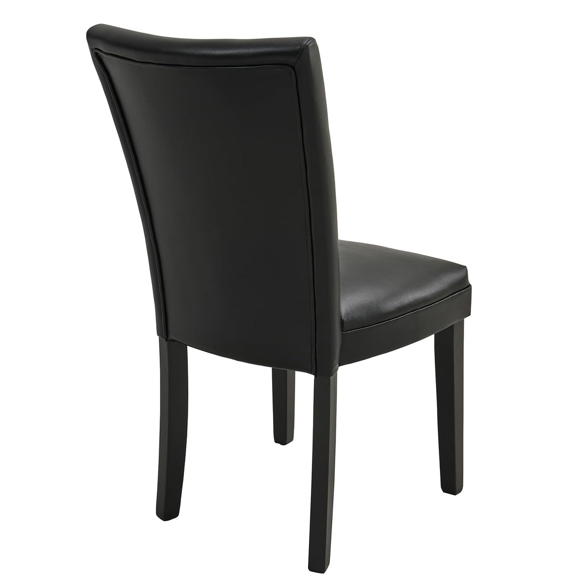 Set of 8 Black Faux Leather Upholstered Dining Chairs B444342