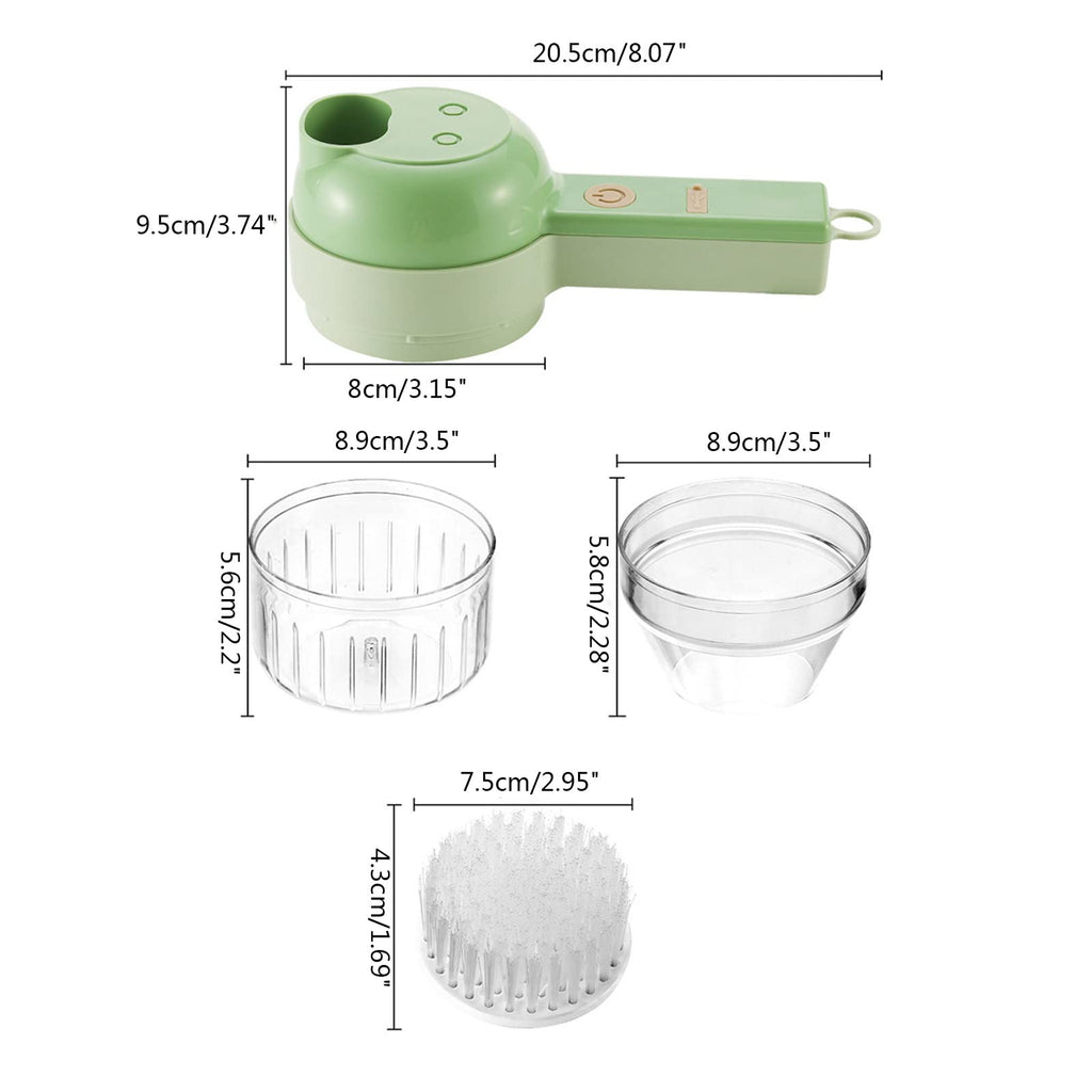 4 in 1 Handheld Electric Vegetable Cutter Set K591493