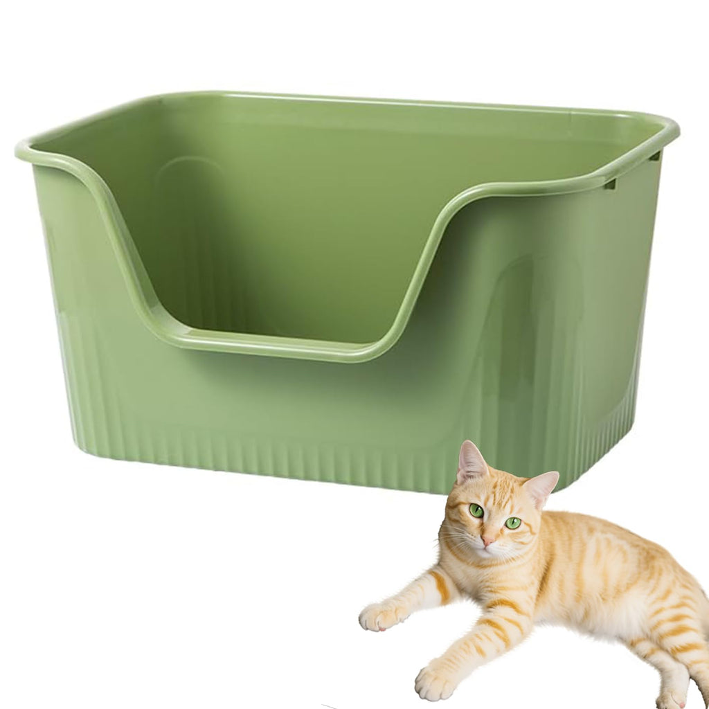 Large Cat Litter Box with High Sides and Low Entry C833420