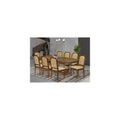 9 Piece Dining Table and 8 Dark Grey PU Leather Chairs C591