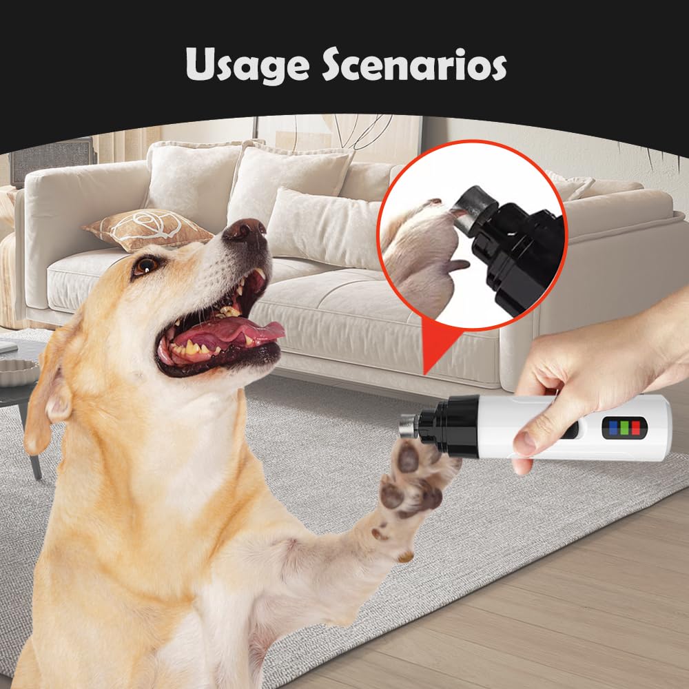 Silent Rechargeable Electric Dog Nail Grinder W140771