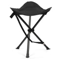 18" Black 3 Legs Folding Tripod Stool O65607