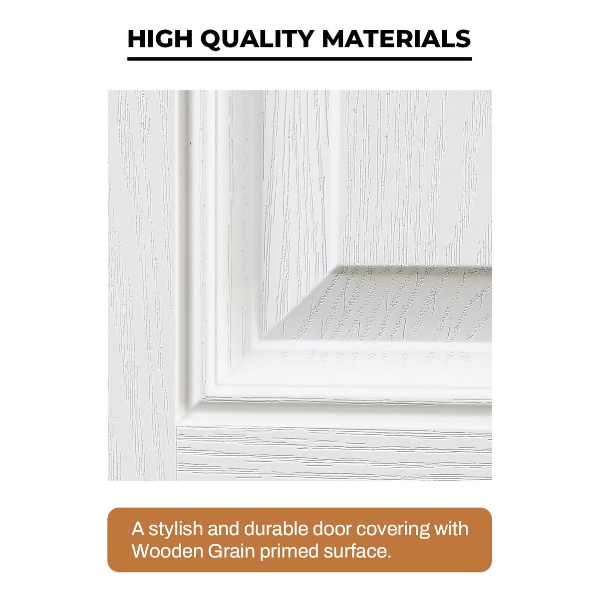 Fiberglass Exterior Door with Brickmould, 36'' x 80'' Front Entry Door C711906