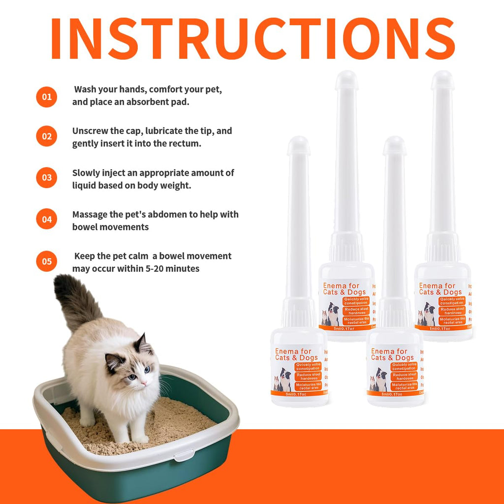 Disposable Enema for Cats & Dogs 5 mL 4 Pack O29928