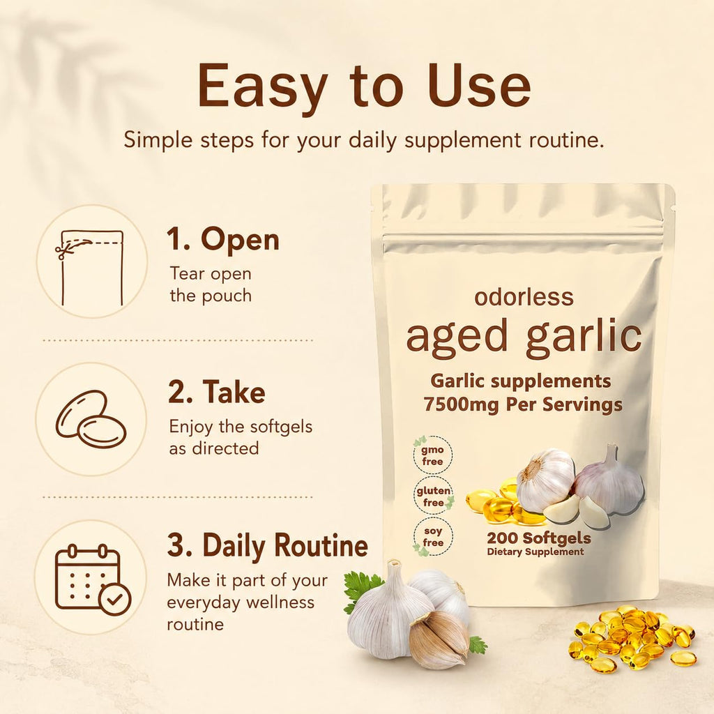 Aged Garlic Extract Softgels 200 Count I573871