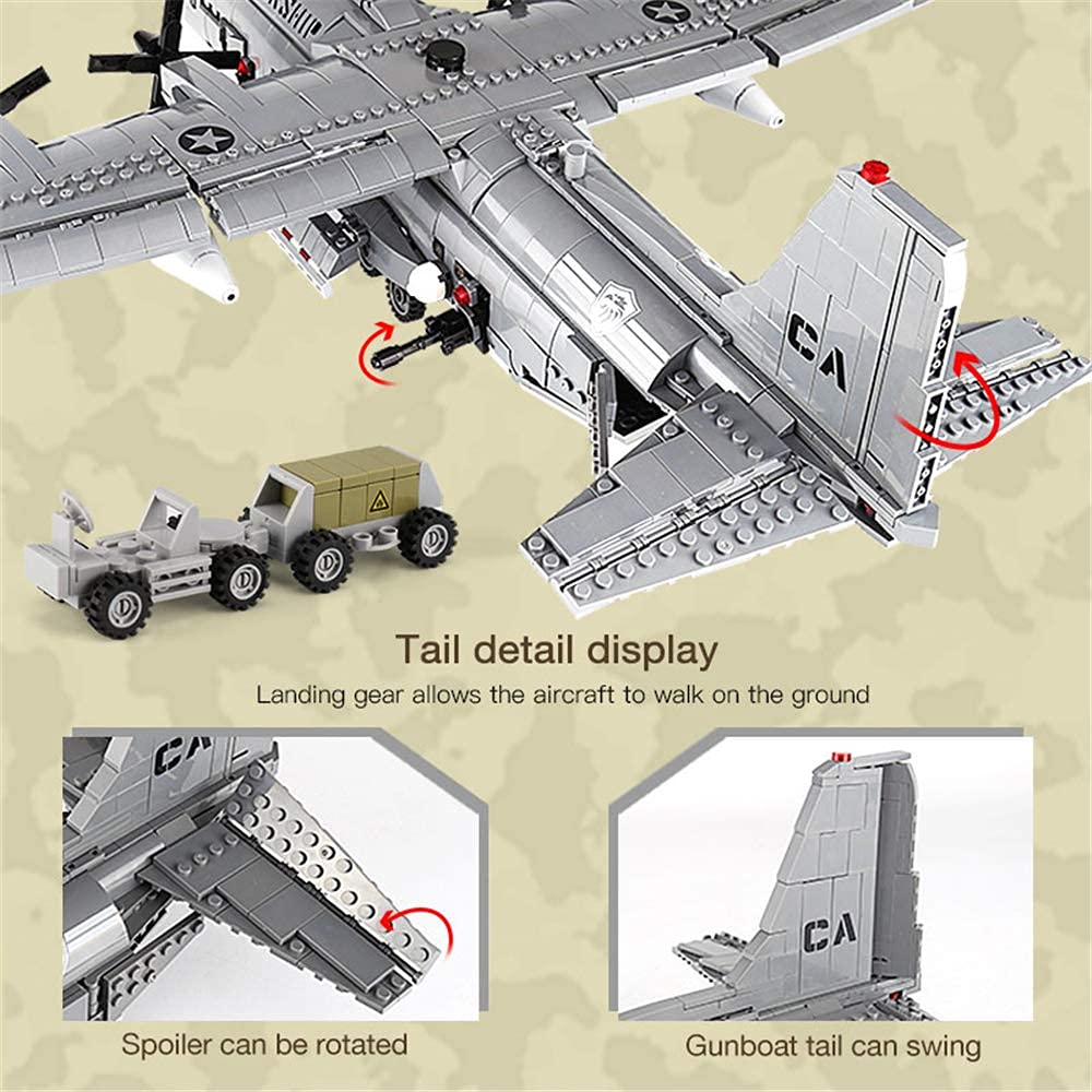 1713 Pcs Airplane Building Block Set C544