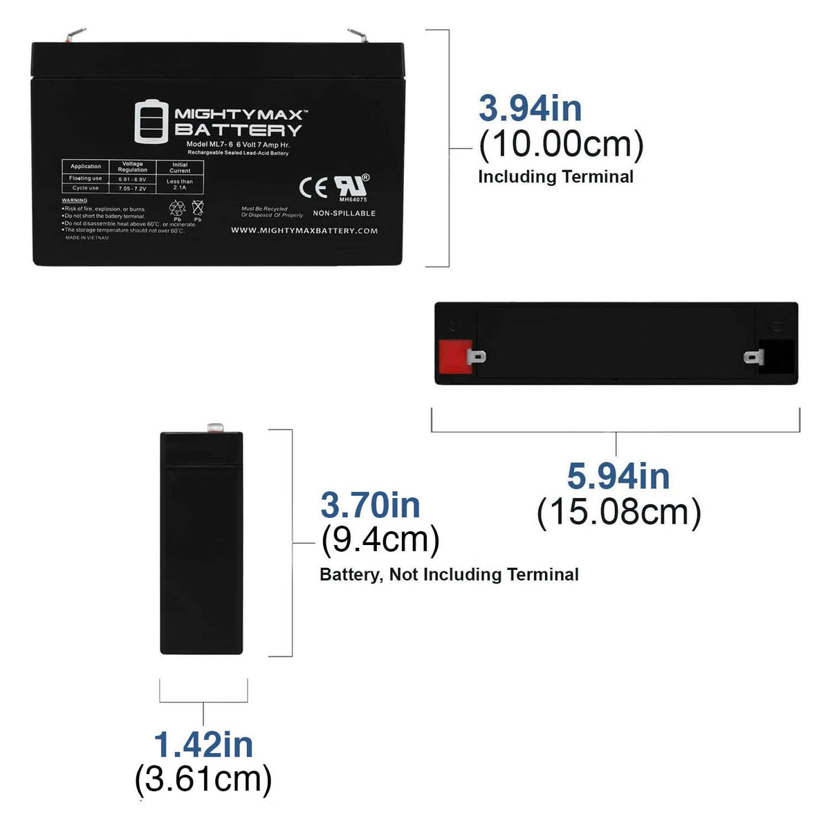 6V 7Ah SLA Battery S354971