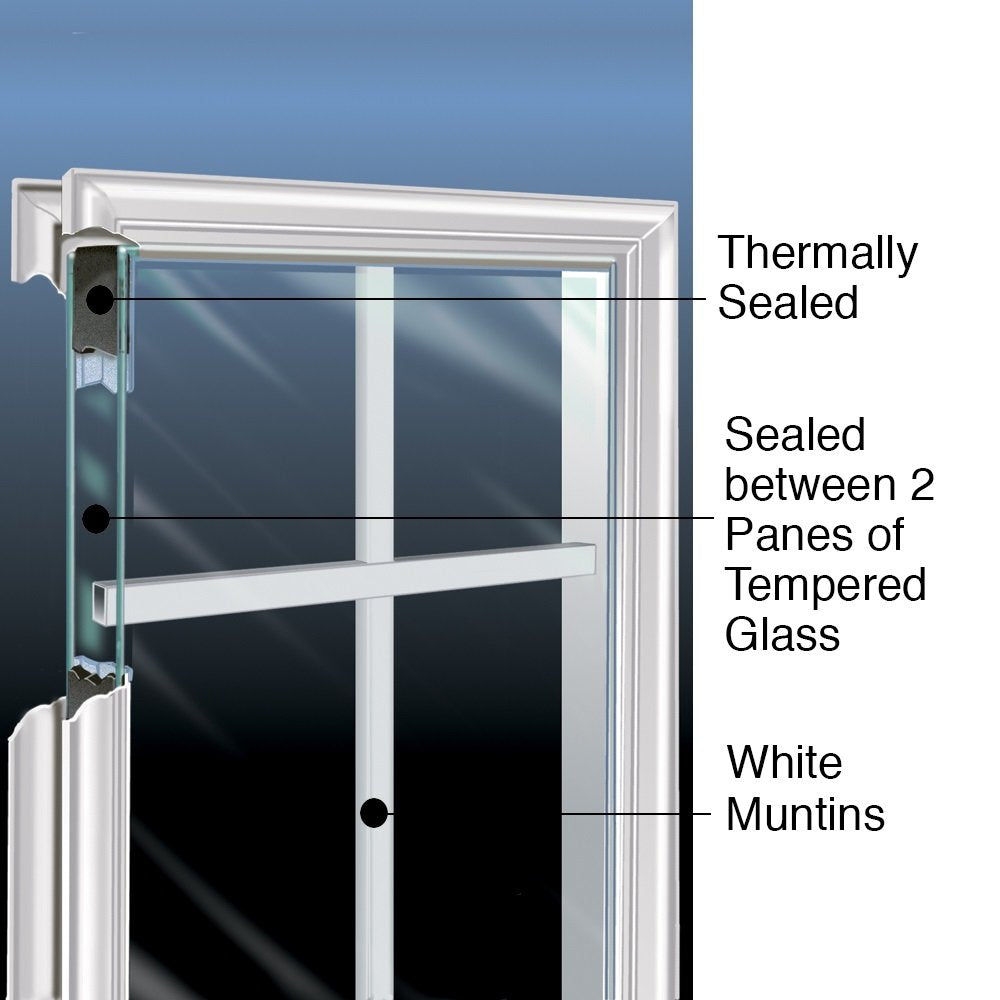 Steel Primed Left-Hand Inswing 2-Panel Single Prehung Front Door 32" x 80" Y5167