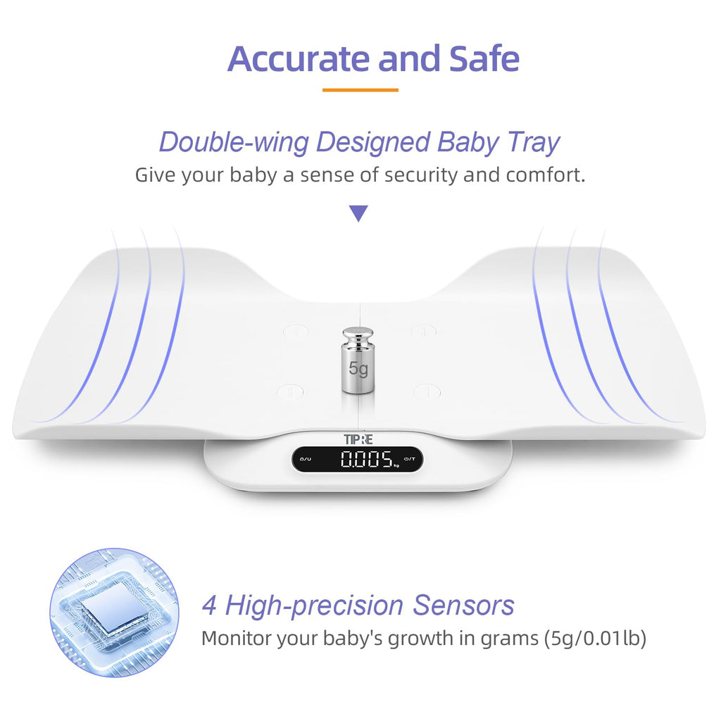Baby Scale with Detachable Tray, Up to 400lb/180kg X360913