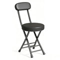 Folding Stool with Cushioned Seat and Backrest G867189