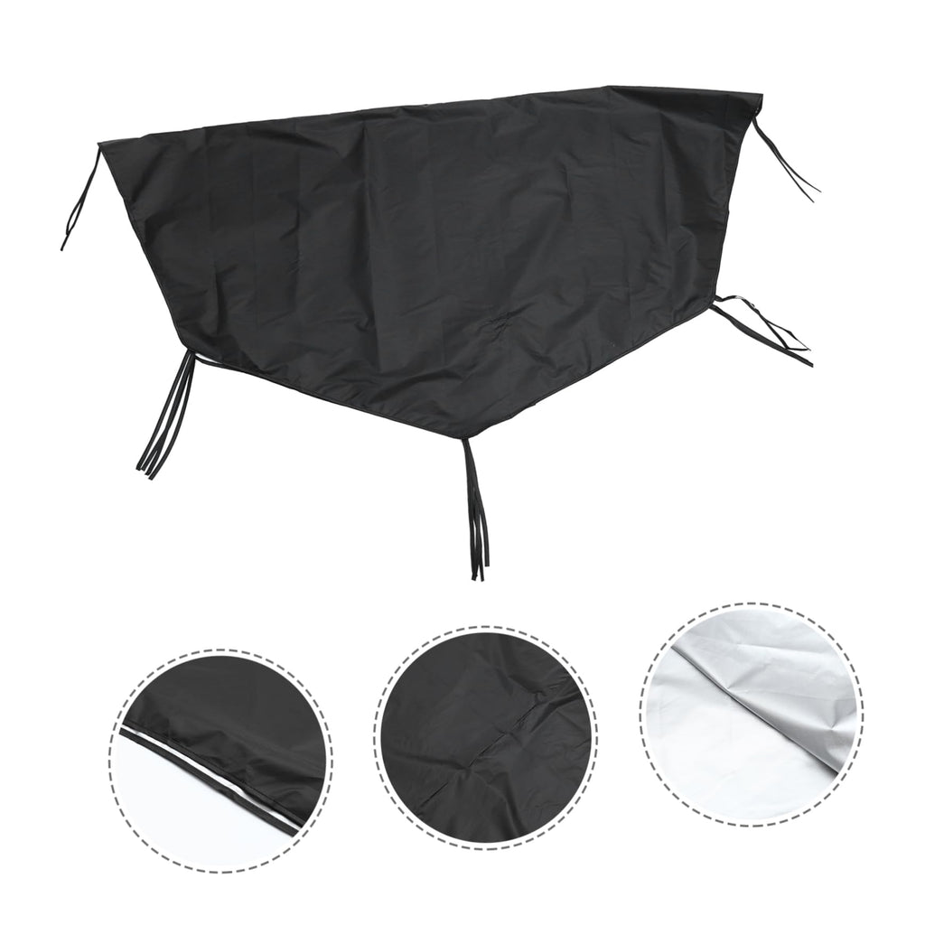 Waterproof Sunproof Dog Playpen Roof Cover 210D Oxford Cloth Black Z467