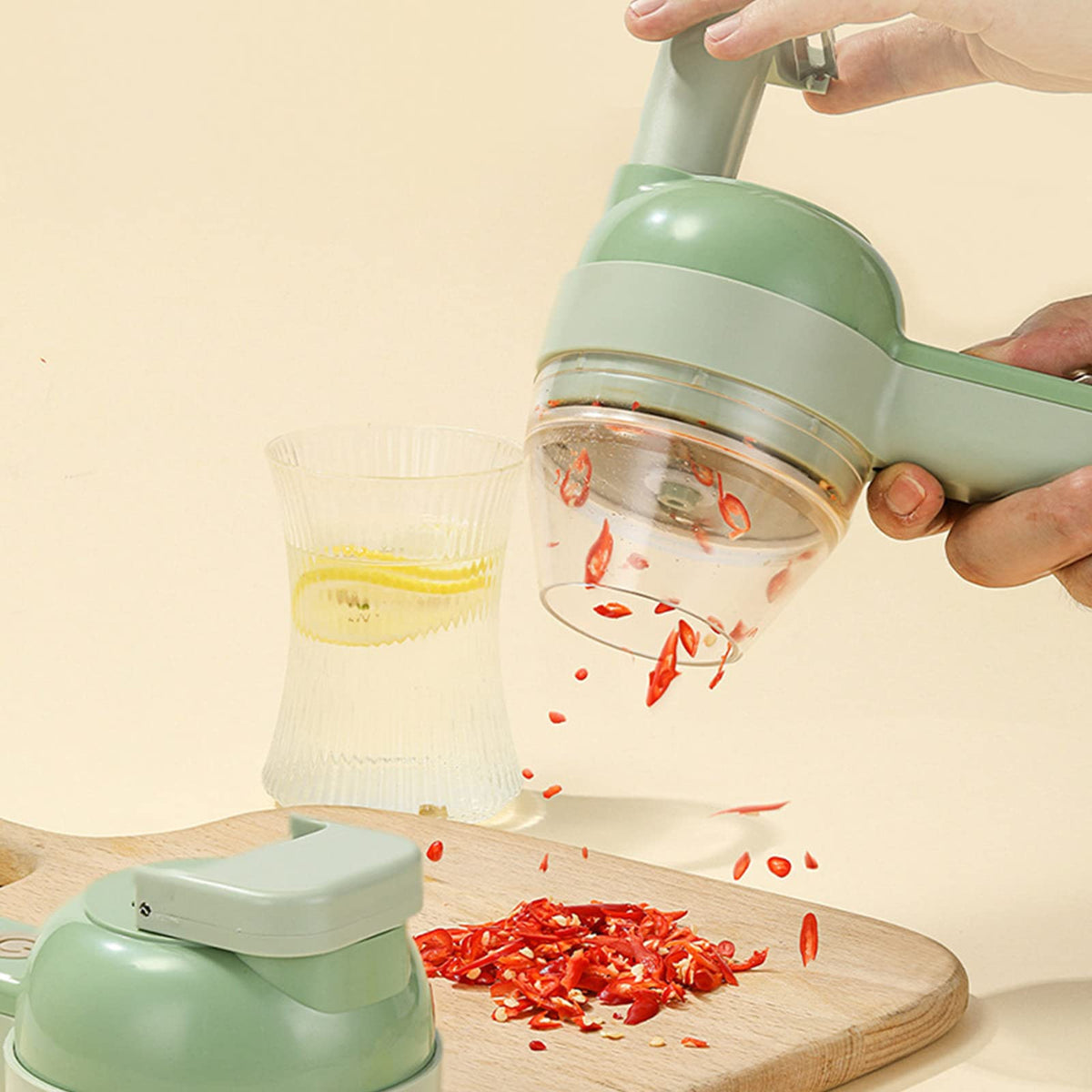 4 in 1 Handheld Electric Vegetable Cutter Set K591493