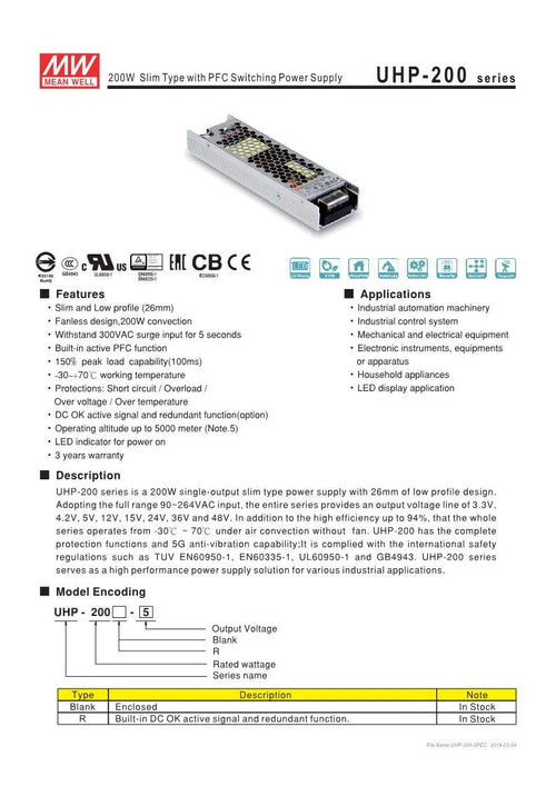 12V 17A 200W LED Power Supply M121042