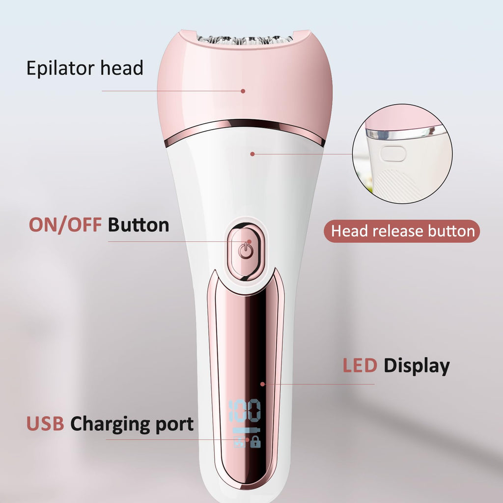 6 in 1 IPX7 Waterproof Rechargeable Epilator Z2239