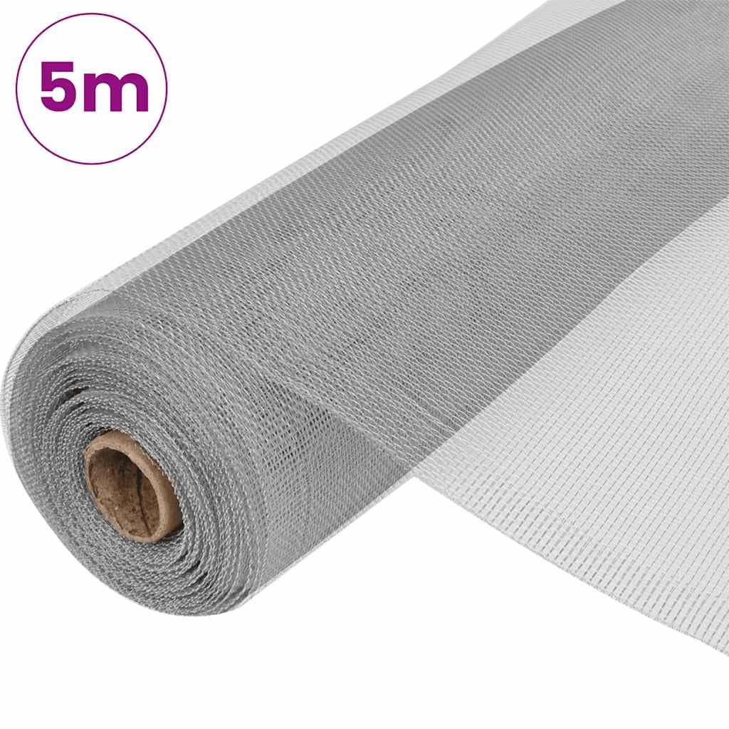 Aluminum Mesh Screen 39.4x196.9 Inch Silver O2568