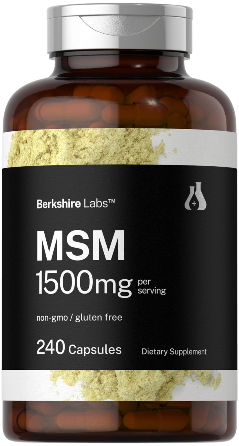 MSM Capsules 1500mg 240 Count T849
