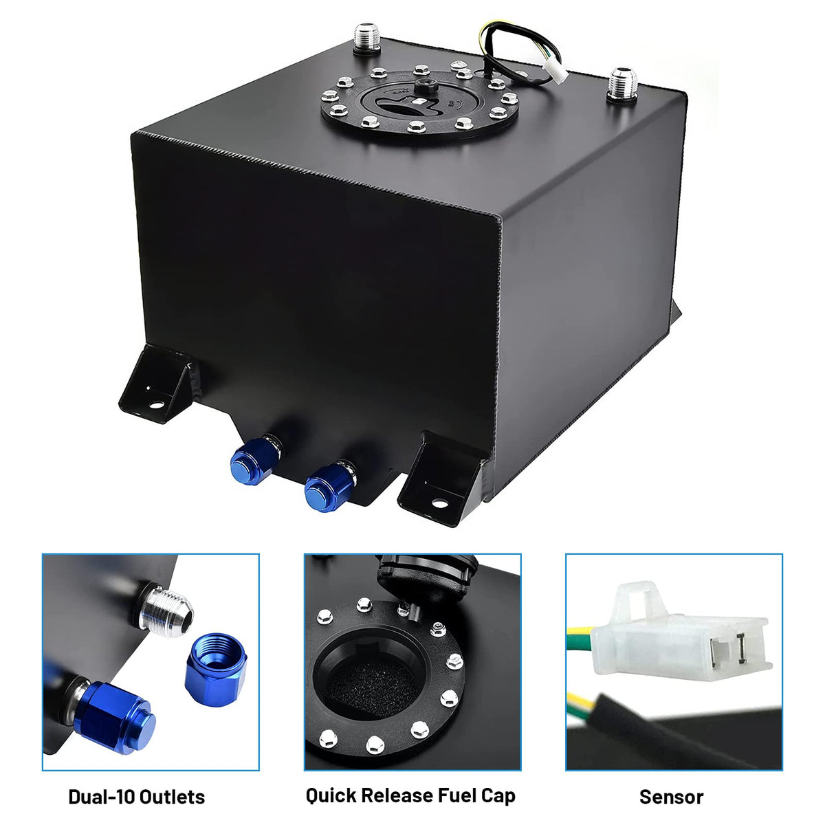5 Gallon Aluminum Fuel Tank with Level Sender V26677