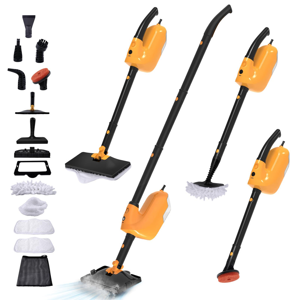Steam Mop with 23FT Cord, 12OZ Removable Tank Q598925