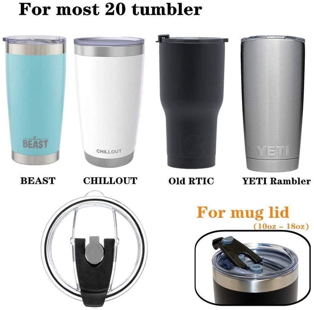Replacement Flip Lids for Stainless Steel Insulated Tumbler Travel Mug B475