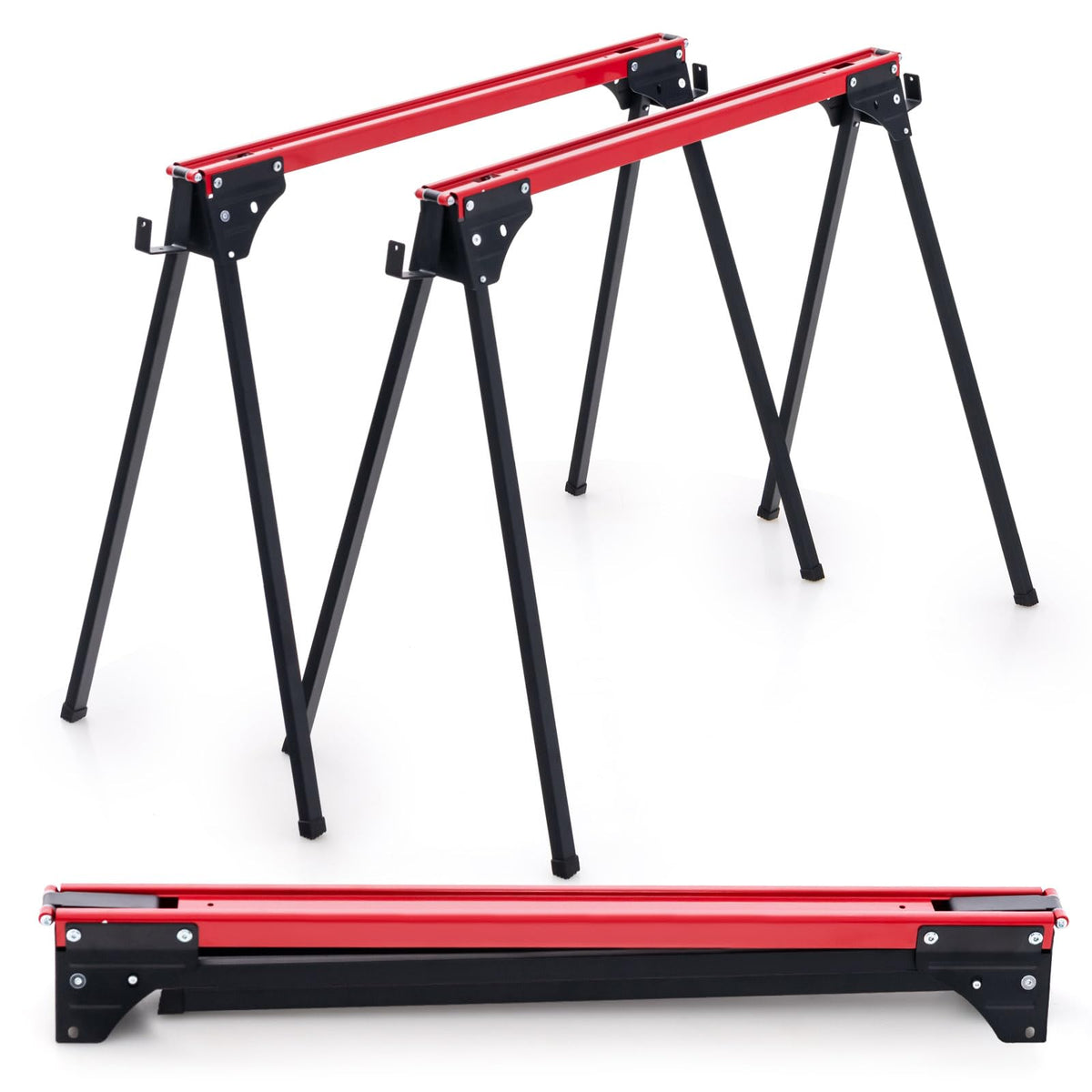2 Pack Folding Sawhorses 2200 LBS Load Capacity C3040
