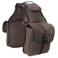 Canvas Saddle Bag for Horses - Brown U368593