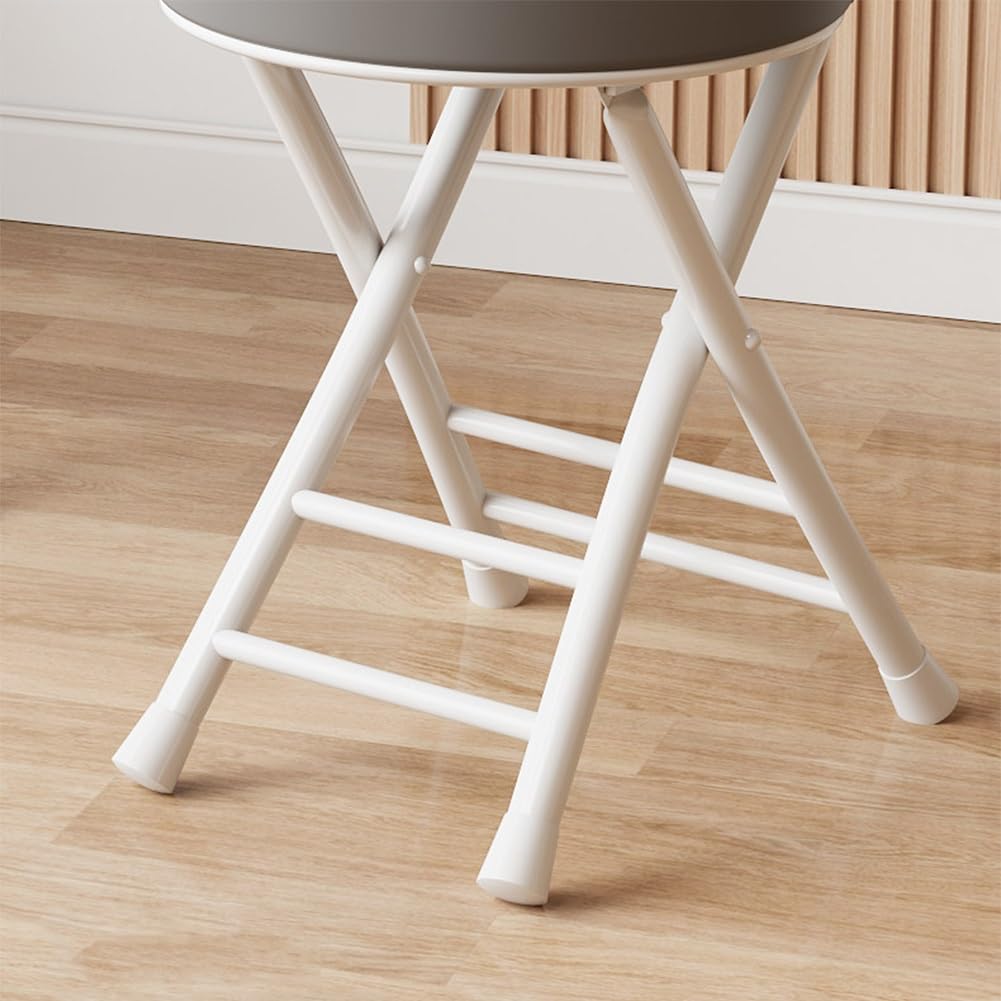 Folding Stool with Cushioned Seat and Backrest G867189