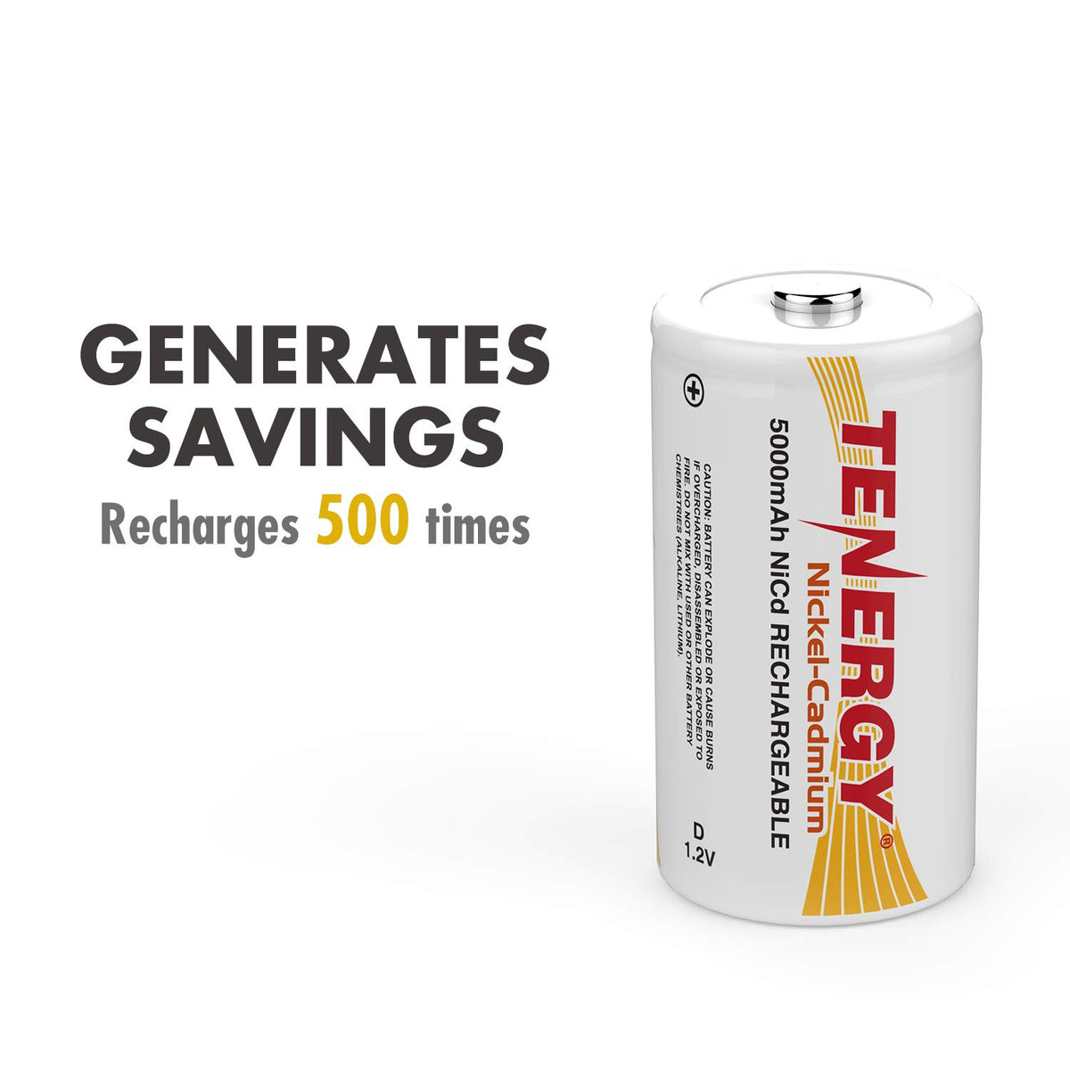 Rechargeable NiCd D Batteries and LCD Smart Charger W214