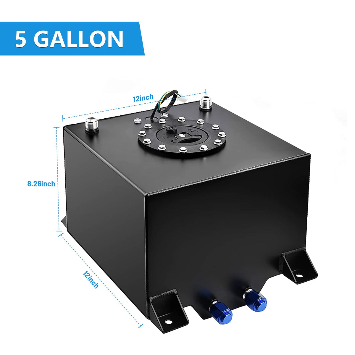 5 Gallon Aluminum Fuel Tank with Level Sender V26677