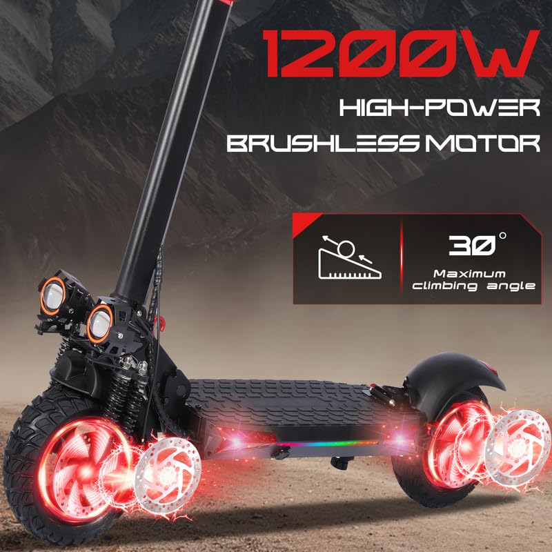 900W to 1600W 48V 18ah Folding Electric Scooter 11 Inch Tires X376762