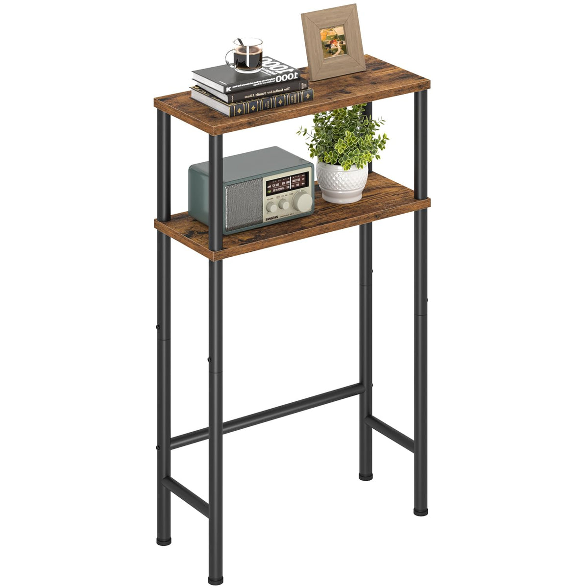 Narrow 15.7" 2-Tier Console Table X763