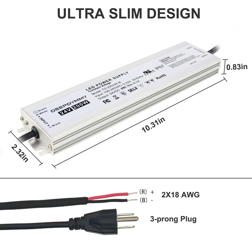 24V 200W Waterproof IP67 Power Supply R123642