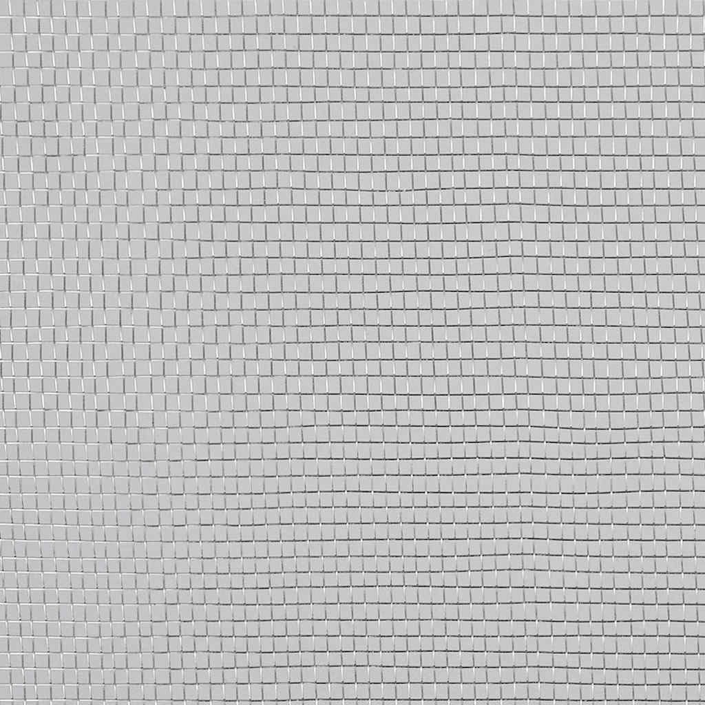 Aluminum Mesh Screen 39.4x196.9 Inch Silver O2568