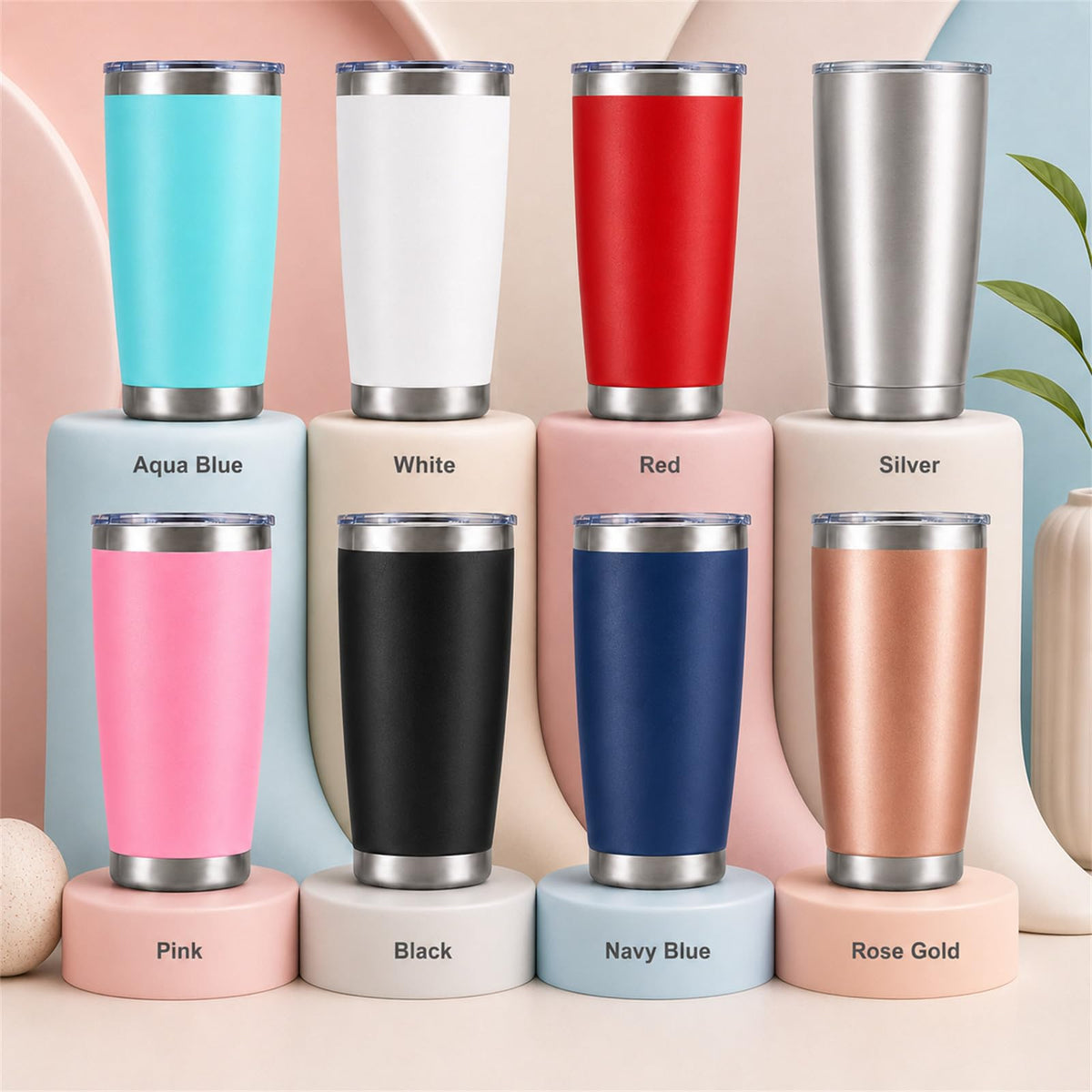 20oz Stainless Steel Insulated Tumblers 12 Pack X5611
