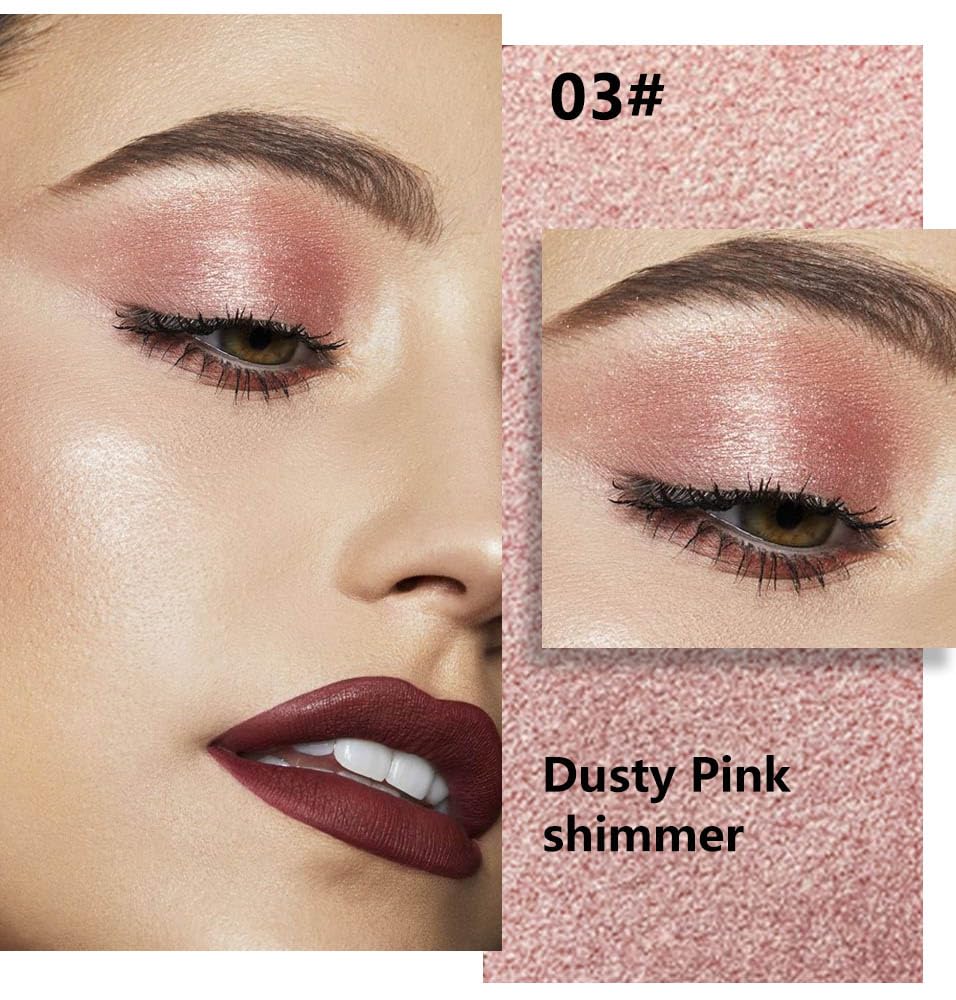 Dusty Pink Champagne Single Eyeshadow Palette L1126