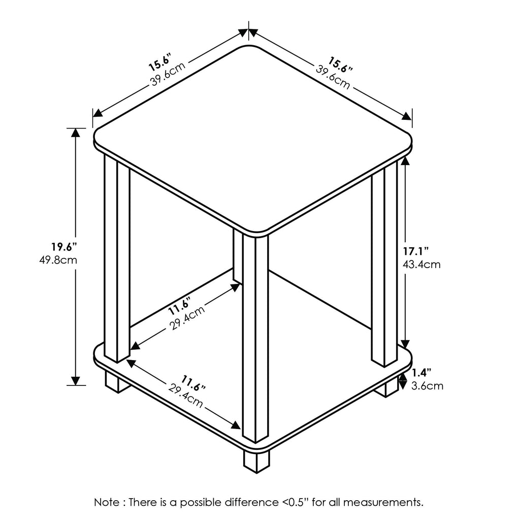 3-Tier TV Stand and End Tables Set J884057
