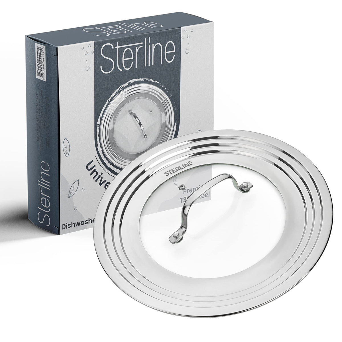 Tempered Glass Universal Lid with Steam Vent U8406