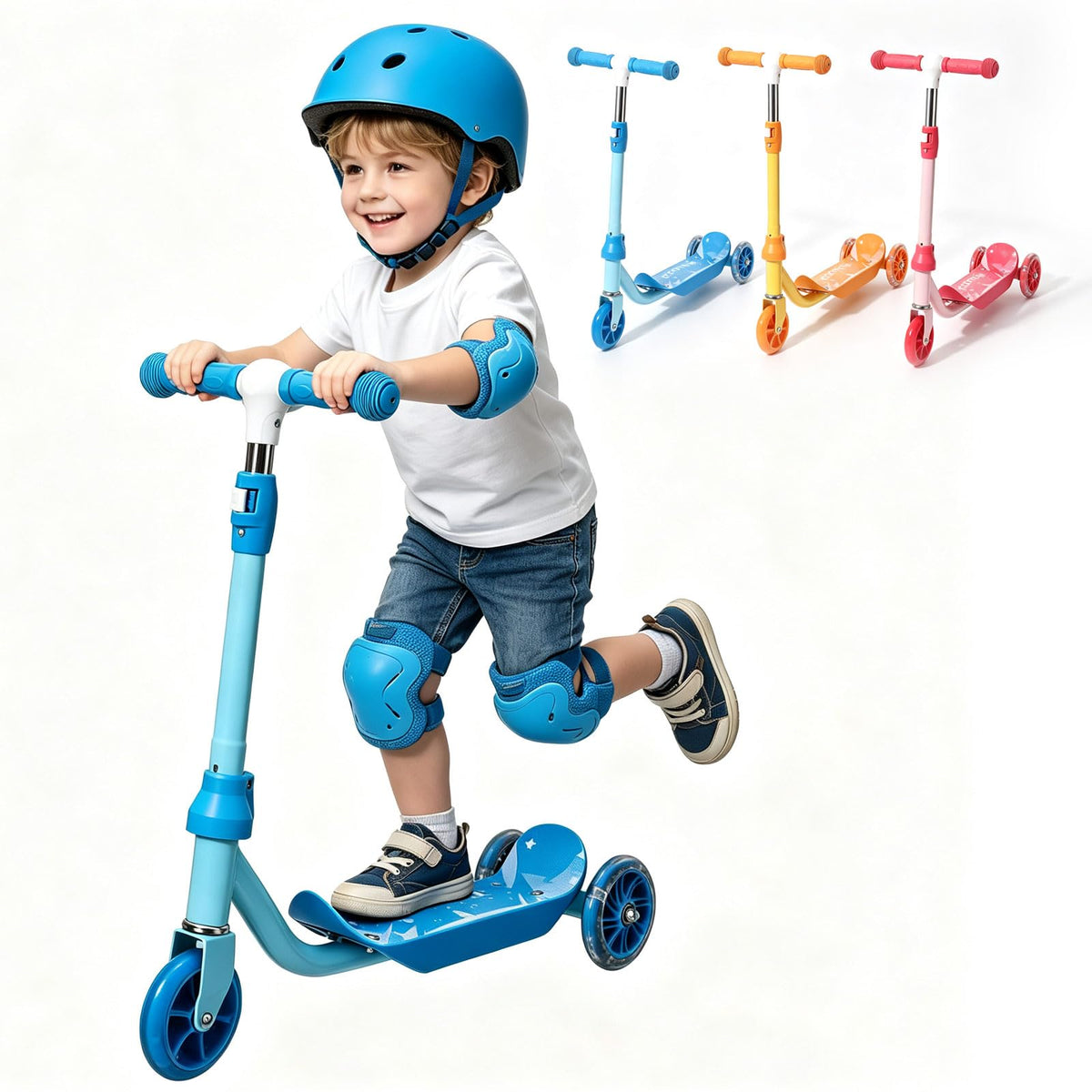 3-Wheel Kids Scooter Ages 2-7 Blue R488679