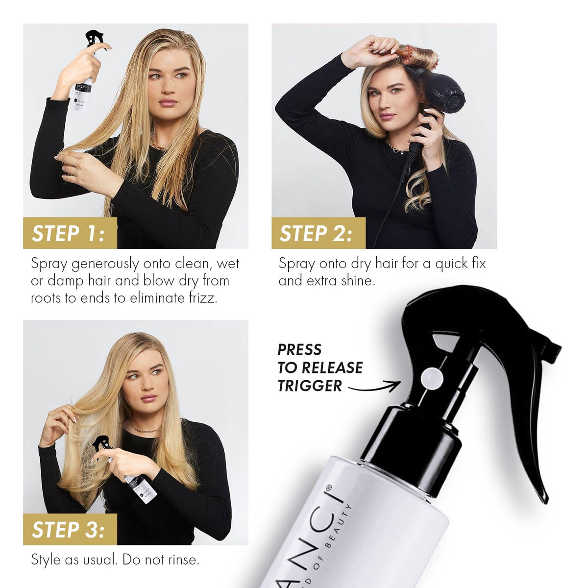 Blowout Spray Heat Protectant Leave in Conditioner 2 pk. 8 oz. B281