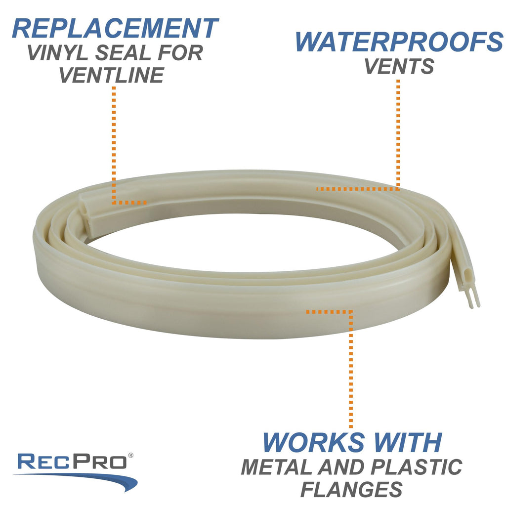 White Vinyl RV Roof Vent Seal 1 Pack E54868
