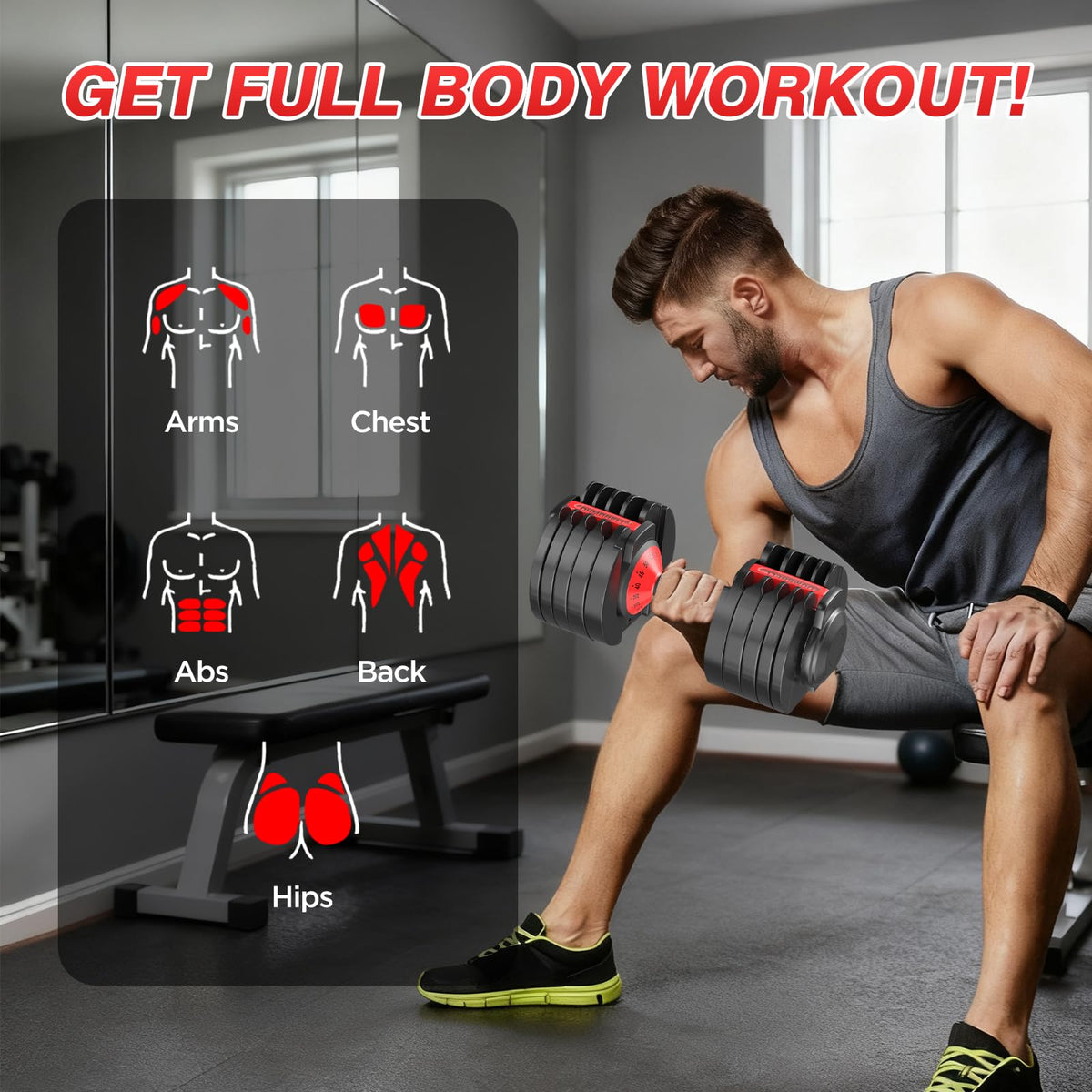 Adjustable Dumbbells Set of 2 L17271