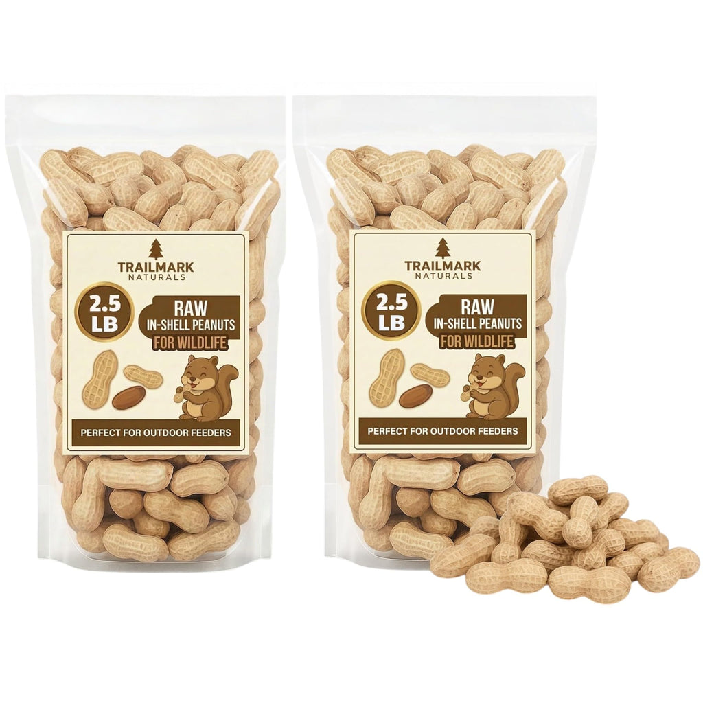 Raw Peanuts for Squirrels and Birds, 5 Pounds Total B431