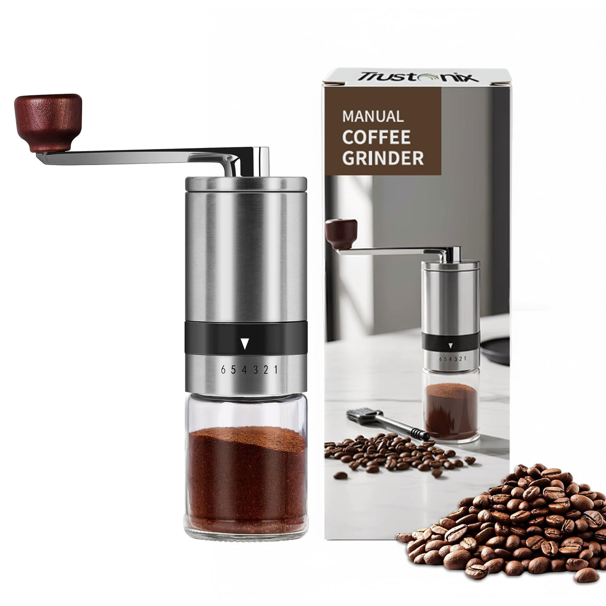 Manual Portable Hand Coffee Grinder J66647
